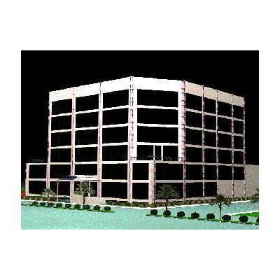 Edificio corporativo en 3d