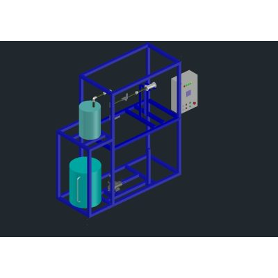 Estructura de Soporte Industrial 3D