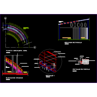 Escalera semicircular