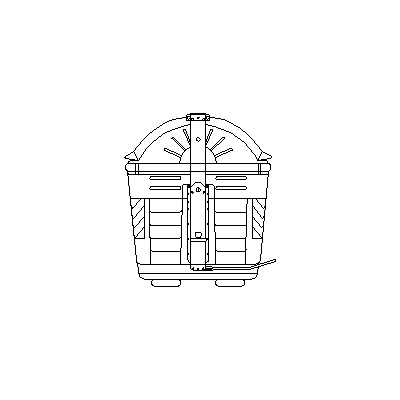 Contenedor de basura - perfil