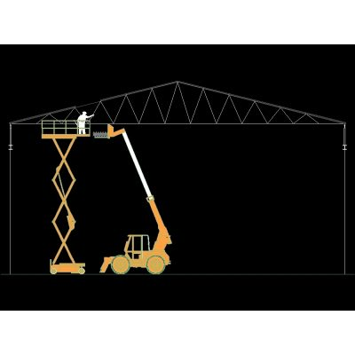 Plataforma elevadora y carretilla telescopica