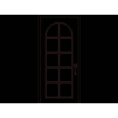 Puerta Clasica con Cristales