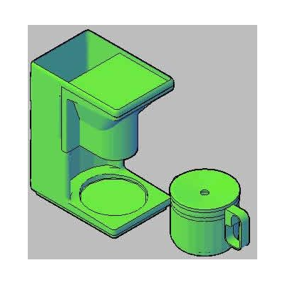 Cafetera 3d