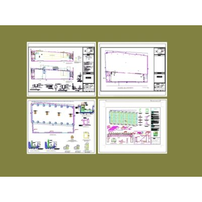 Plano Estructural de Nave Industrial