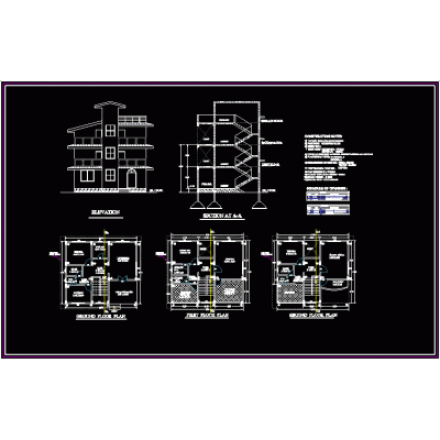 Bungalow dxf