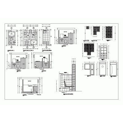 Detalles de ba&ntilde;os; ventanas y puertas