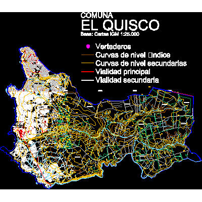 Plano comuna de el quisco quinta region chile