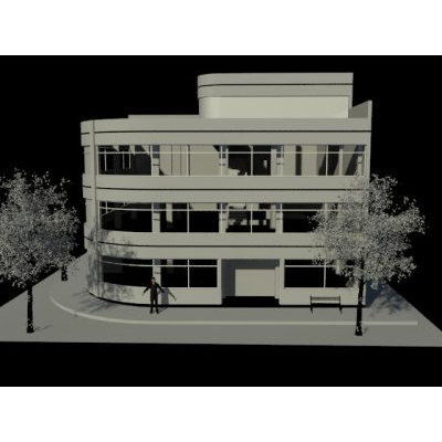 Diseno Moderno de Edificio de Oficinas