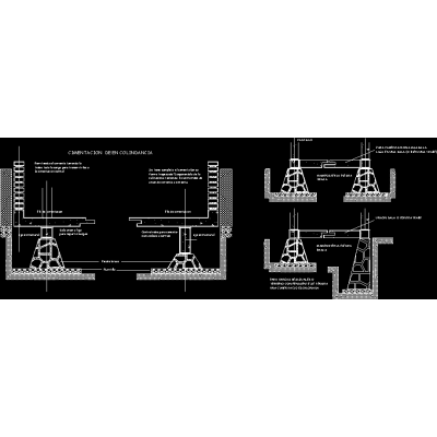 Detalles de cimentaciones superficiales