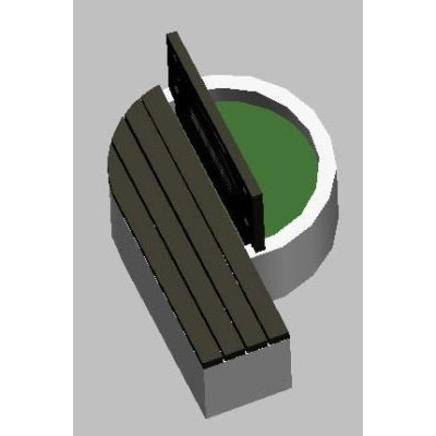 Banca de plaza 3d