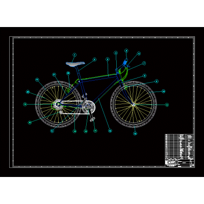 Conjunto bicicleta 2d
