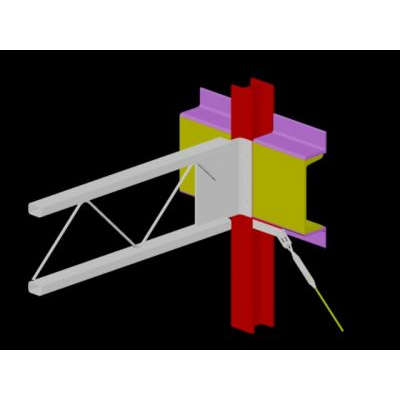 Encuentro viga y columna 3d