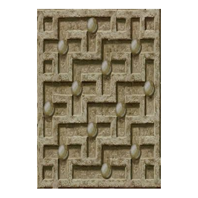 Hormigon en Relieve con Elementos Decorativos