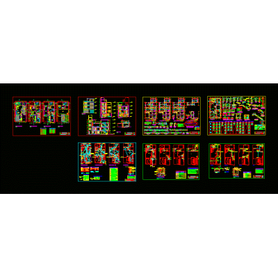 Plano Completo de Vivienda Multifamiliar