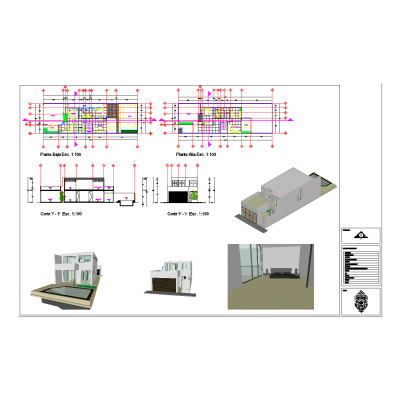 Vivienda social de 8x20
