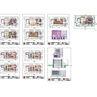 Hotel de cinco estrellas en lucknow; india - autocad