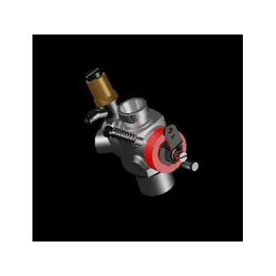 Carburador motor glow gasolina 3d; renderizado