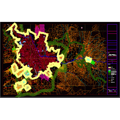 Plano areas suburbanas pasto - narino