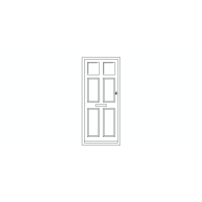Puerta Principal En Alzado, Modelo 04