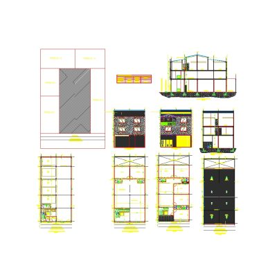 Bodega de tres pisos con oficinas