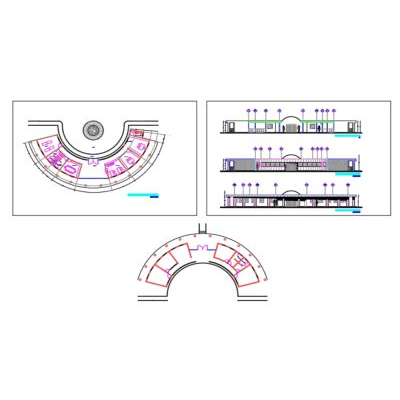 Architectural plans of administrative building