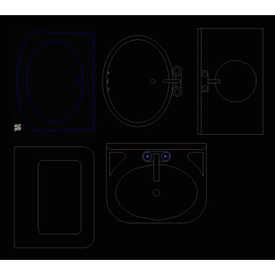 Diseños de Lavabos en CAD