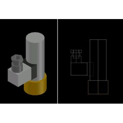 Solenoide in zaffiro 3d
