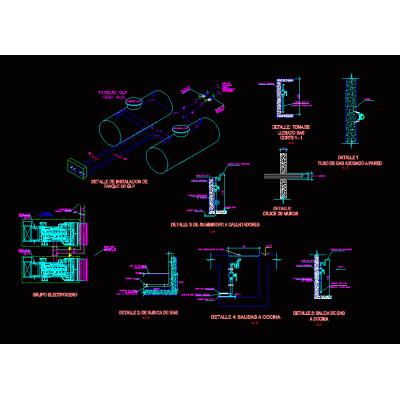 Oil tanks feeders to the generator set