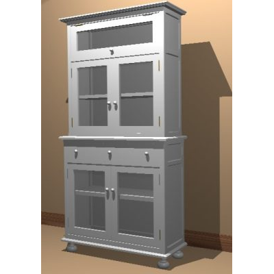 Alacena blanca 3d