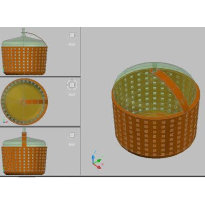 Damajuana de Vidrio en 3D