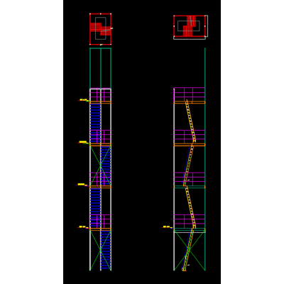 Diseno de Escalera Vertical Inclinada