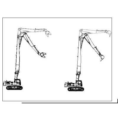Retroexcavadora de oruga con mandibula