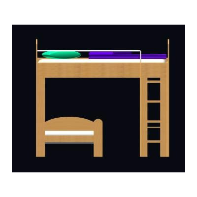 Cama Cucheta en L Moderno