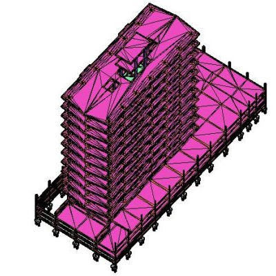 Predio ncl - estructura em concreto de edificio