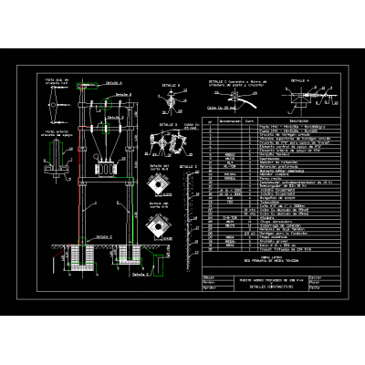 Three-phase overhead post of 200 kva
