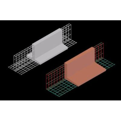Cuadro de columnas 25 Cimentacion 3d