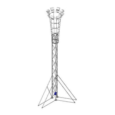 Torre de iluminacion transportable 3d