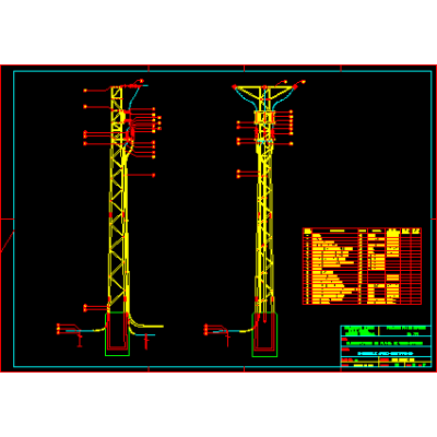 Aerial-underground junction of a medium voltage line