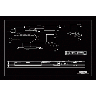 Flow diagram and hydraulic profile of the treatment plant