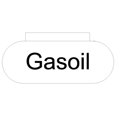 Símbolo de depósito exterior de gasoil