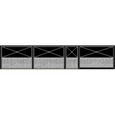 Porton frente moderno metal desplegado