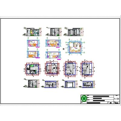 Proyecto cocina 5.00m x 4.50m con barra