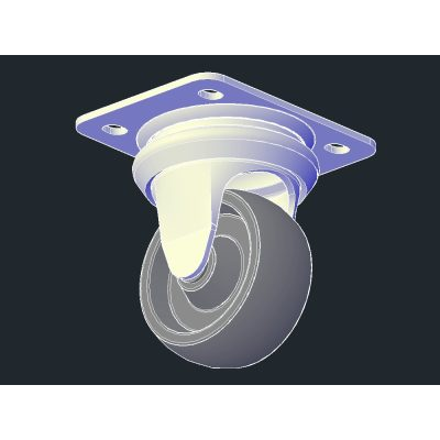 Ensamble de rueda rotatoria para muebles