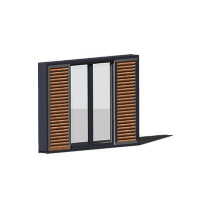Ventana  de aluminio 3d