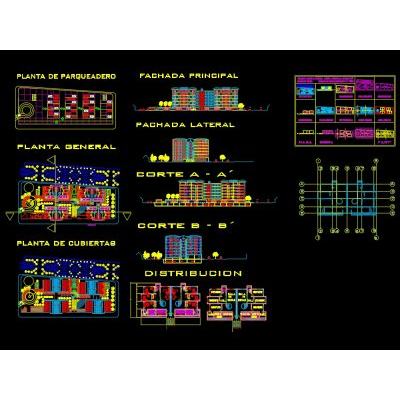 Planos de Vivienda Multifamiliar Detallados