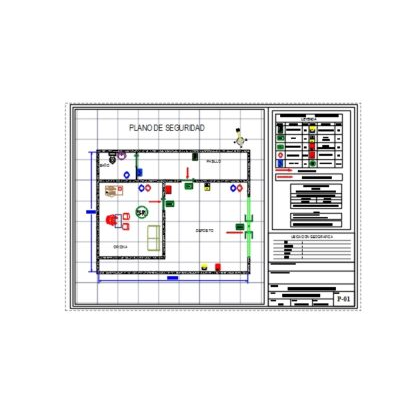 Plano de seguridad de almacen