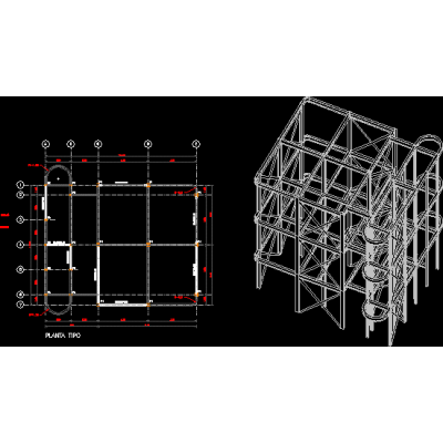 Estructura de edificio coorporativo
