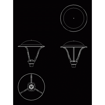 Luminaria farol 2d