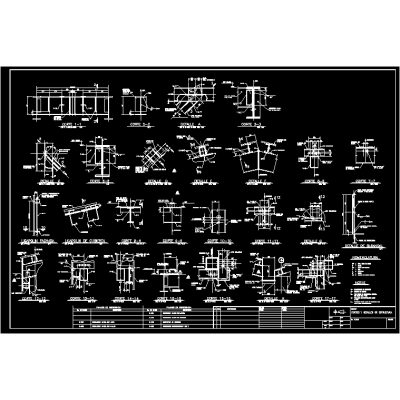 Cortes y detalles de estructura