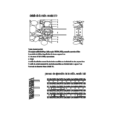 Anclaje de estructura de acero a muro de mamposteria